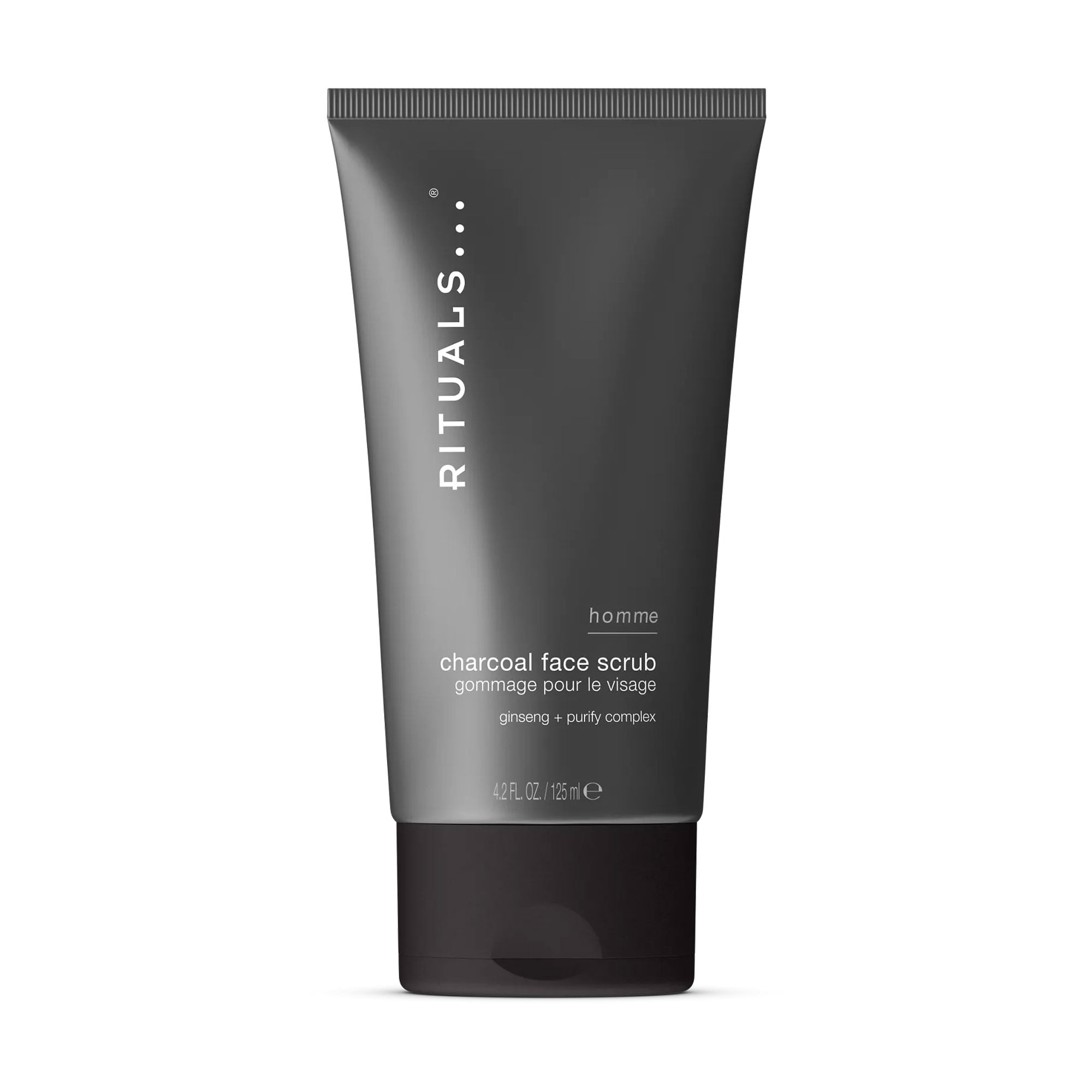 Чоловічий скраб для обличчя Rituals Home Charcoal Face Scrub з деревним вугіллям, 125 мл