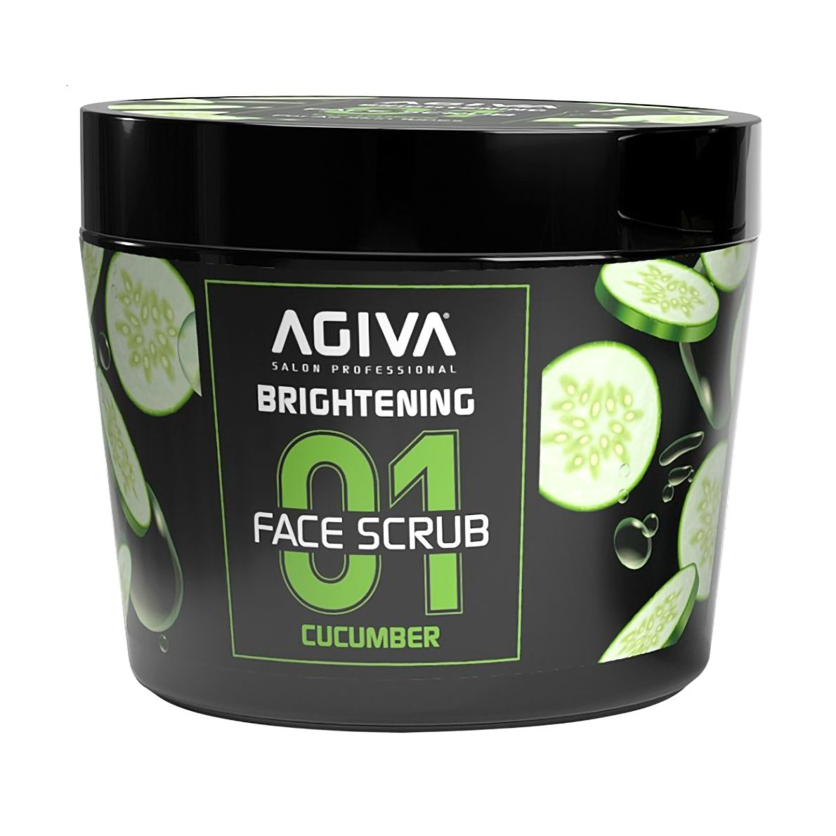 Скраб для обличчя Agiva Brightening Face Scrub з огірком, 300 мл